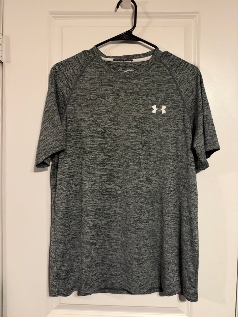 Under Armour HeatGear T-Shirt - Men's M, Heather Grey, Loose Fit
